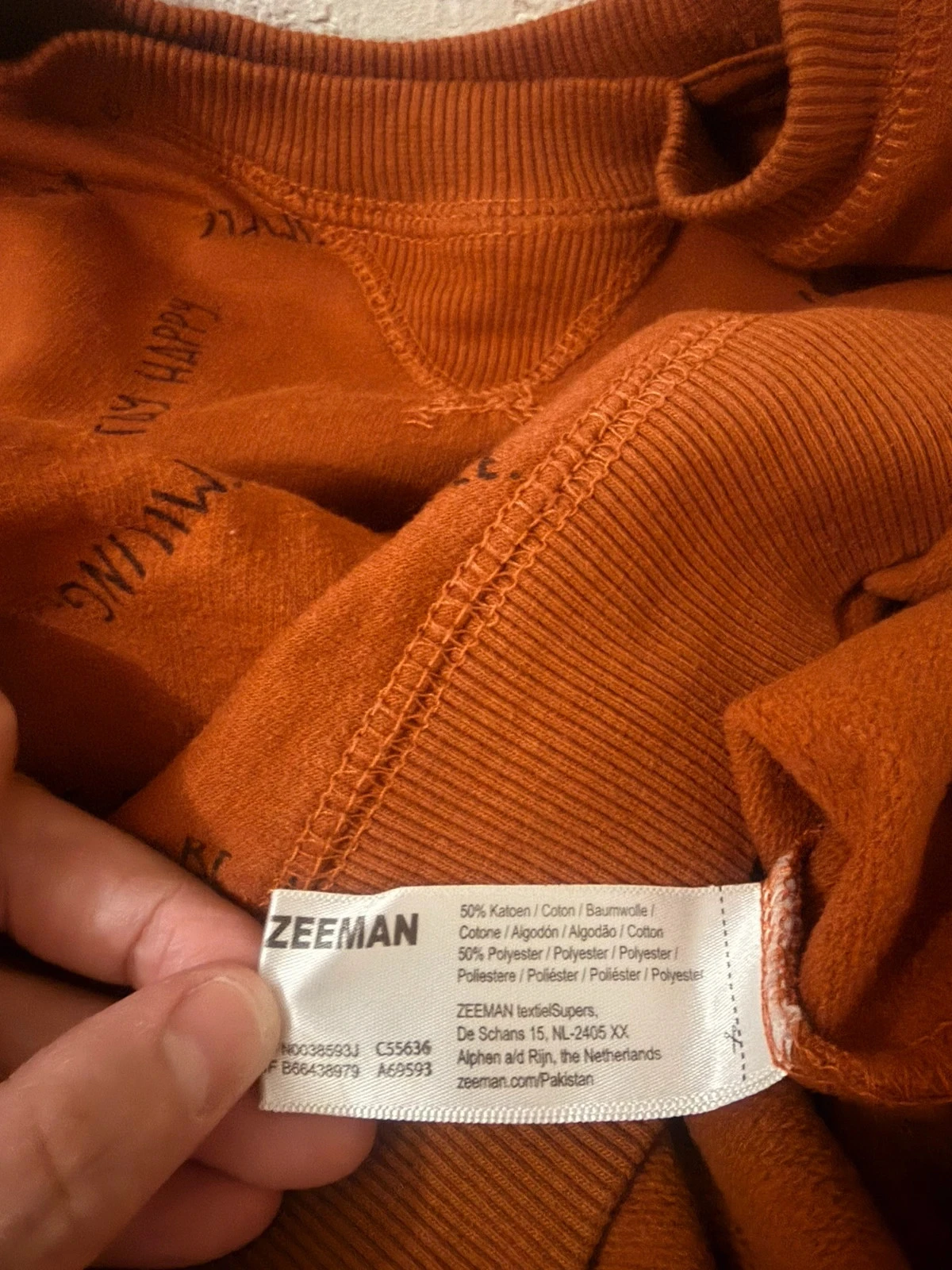 Sweat Zeeman Marron Terre Cuite À Messages Positifs "Live Simple" - Taille 7-8 Ans – photo 5